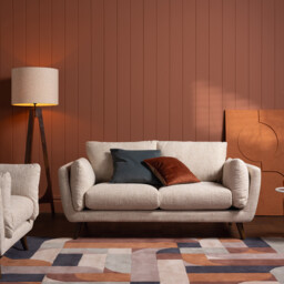 Malmo 2 Seater Sofa, White Fabric - Barker & Stonehouse - thumbnail 2