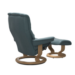 Stressless Mayfair Small Classic Recliner Chair & Footstool Leather - Barker & Stonehouse - thumbnail 3