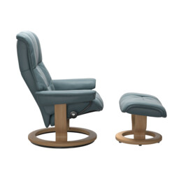 Stressless Mayfair Small Classic Recliner Chair & Footstool Leather - Barker & Stonehouse - thumbnail 2