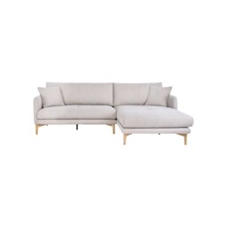 Ercol Aosta Small Chaise Right Corner Sofa, Neutral Fabric - Barker & Stonehouse - thumbnail 2