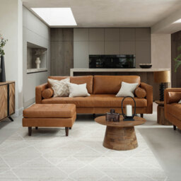 Hemingway Ottoman, Brown Leather - Barker & Stonehouse - thumbnail 3