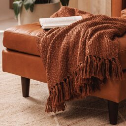 Hemingway Ottoman, Brown Leather - Barker & Stonehouse - thumbnail 4