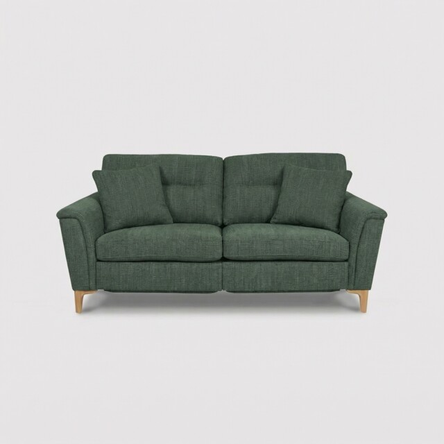Ercol Sandford Motion Lounger Medium Recliner Sofa, Green Fabric - Barker & Stonehouse - image 1