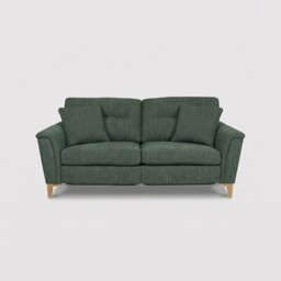 Ercol Sandford Motion Lounger Medium Recliner Sofa, Green Fabric - Barker & Stonehouse