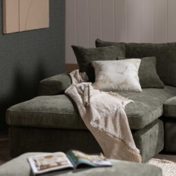 Alaska U Shaped Corner Sofa, Green Velvet - Barker & Stonehouse - thumbnail 5