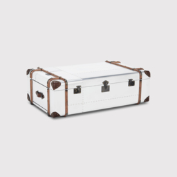 Timothy Oulton Globetrekker Coffee Table Large, Silver Metal - Barker & Stonehouse