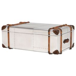 Timothy Oulton Globetrekker Coffee Table Large, Silver Metal - Barker & Stonehouse - thumbnail 5