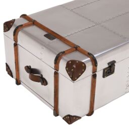 Timothy Oulton Globetrekker Coffee Table Large, Silver Metal - Barker & Stonehouse - thumbnail 6