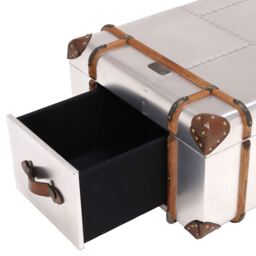 Timothy Oulton Globetrekker Coffee Table Large, Silver Metal - Barker & Stonehouse - thumbnail 4