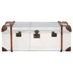 Timothy Oulton Globetrekker Coffee Table Large, Silver Metal - Barker & Stonehouse - thumbnail 2