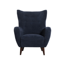 Lucian Accent Chair, Blue Fabric - Barker & Stonehouse - thumbnail 2