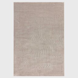 Canyon Passage 120x170cm Rug Natural, Square, Neutral Polyester - Barker & Stonehouse
