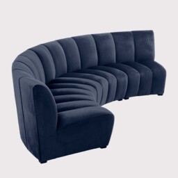 Eichholtz Lando Modular Sofa Midnight Blue, Navy Velvet - Barker & Stonehouse
