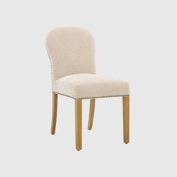 Gable Dining Chair, Neutral Fabric - Barker & Stonehouse - thumbnail 2