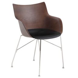 Kartell Smartwood Armchair, Black - Barker & Stonehouse - thumbnail 2