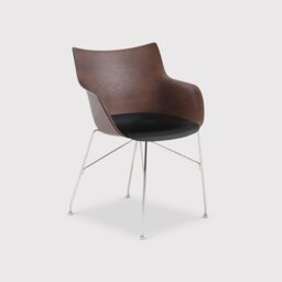 Kartell Smartwood Armchair, Black - Barker & Stonehouse