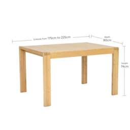 Ercol Bosco Medium Extending Dining Table, Neutral Oak - W175cm - Barker & Stonehouse - thumbnail 6