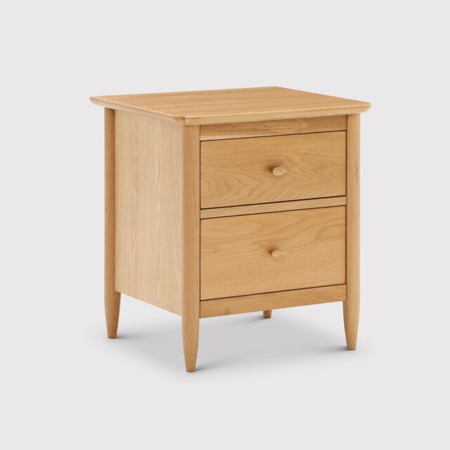 Ercol Teramo Bedside Cabinet, Neutral Oak - Barker & Stonehouse - image 1