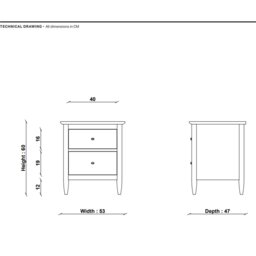 Ercol Teramo Bedside Cabinet, Neutral Oak - Barker & Stonehouse - thumbnail 6