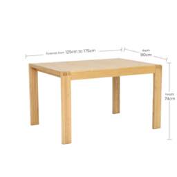 Ercol Bosco Small Extending Dining Table, Neutral Wood - W125cm - Barker & Stonehouse - thumbnail 6