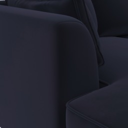 Harrington Small Chaise Corner Sofa Left, Navy Fabric - Barker & Stonehouse - thumbnail 3