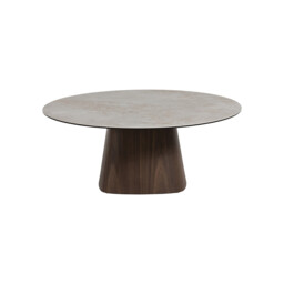 Cosmos Coffee Table, Round, White Ceramic - Barker & Stonehouse - thumbnail 3