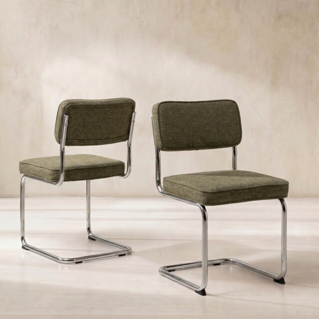 Nellim Dining Chair, Green Fabric - Barker & Stonehouse - image 1