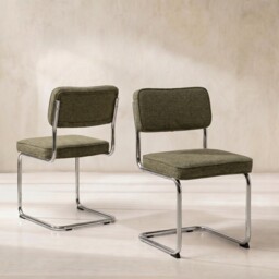 Nellim Dining Chair, Green Fabric - Barker & Stonehouse - thumbnail 1