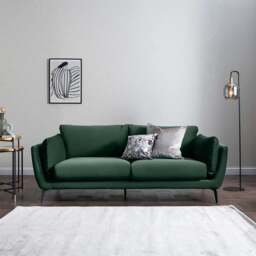 Boone 3 Seater Sofa, Green Fabric - Barker & Stonehouse - thumbnail 2