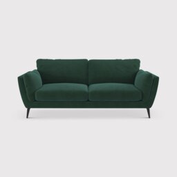 Boone 3 Seater Sofa, Green Fabric - Barker & Stonehouse