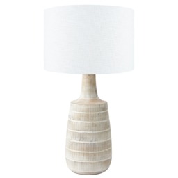 Textured Wood Table Lamp - Barker & Stonehouse