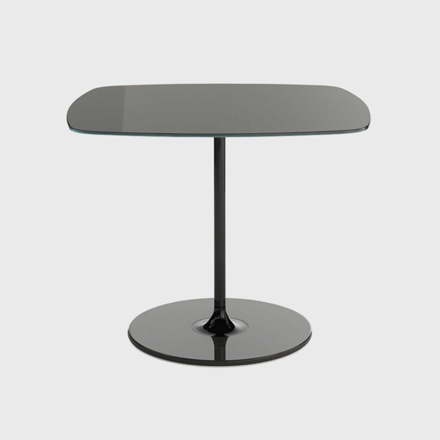Kartell Thierry Side Table 50x50x40 Black Glass - Barker & Stonehouse - image 1
