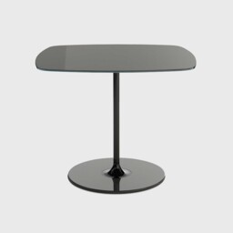 Kartell Thierry Side Table 50X50X40 Black Glass - Barker & Stonehouse