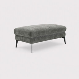 Zanuso Large Ottoman Footstool, Grey Fabric - Barker & Stonehouse - thumbnail 1