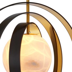 Eichholtz Chandelier Pearl 70x57x71.5, Gold Metal - Barker & Stonehouse - thumbnail 4