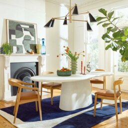 Capella Dining Table 240x113x77cm, Round, White Wood - Barker & Stonehouse - thumbnail 2