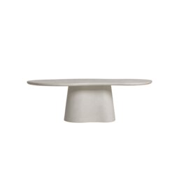 Capella Dining Table 240x113x77cm, Round, White Wood - Barker & Stonehouse - thumbnail 3