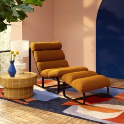 Lucien Accent Chair, Yellow Boucle - Barker & Stonehouse - thumbnail 2