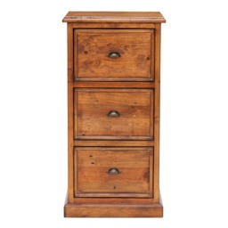 Villiers 3 Drawer Filing Cabinet, Pine Wood - Barker & Stonehouse - thumbnail 2