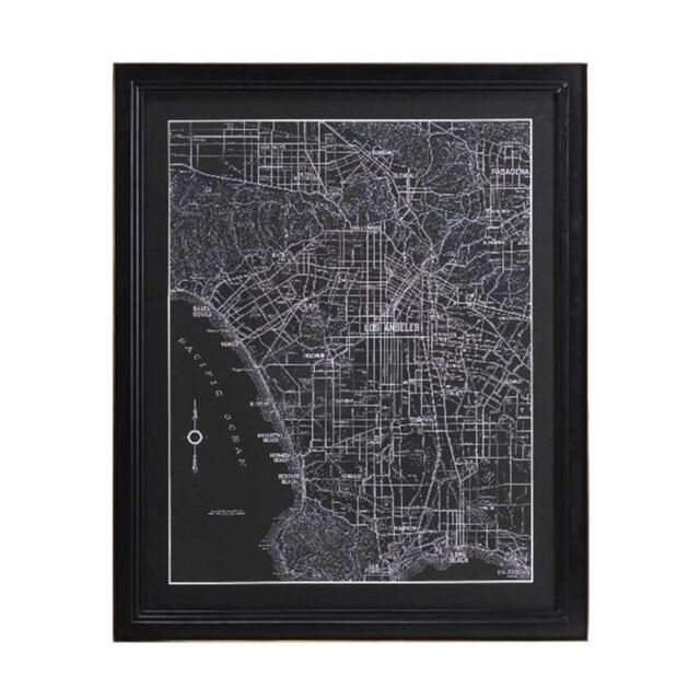 Timothy Oulton Savoy Maps Los Angeles Art Wood - Barker & Stonehouse - image 1