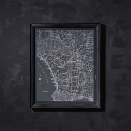 Timothy Oulton Savoy Maps Los Angeles Art Wood - Barker & Stonehouse - thumbnail 2