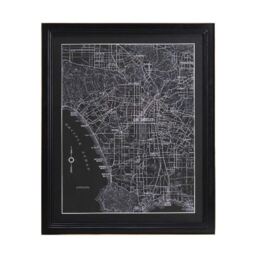 Timothy Oulton Savoy Maps Los Angeles Art Wood - Barker & Stonehouse