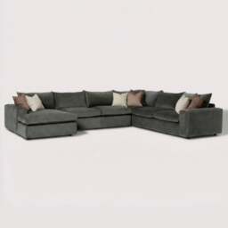 Providence Lhf Modular Corner Modular Sofa, Green Fabric - Barker & Stonehouse