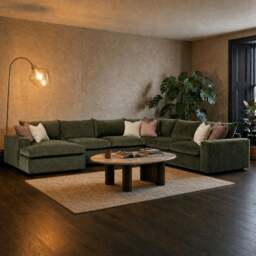 Providence Lhf Modular Corner Modular Sofa, Green Fabric - Barker & Stonehouse - thumbnail 2