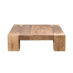Timothy Oulton English Beam Coffee Table 140x140cm, Neutral Wood - Barker & Stonehouse - thumbnail 3