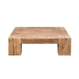 Timothy Oulton English Beam Coffee Table 140x140cm, Neutral Wood - Barker & Stonehouse - thumbnail 4