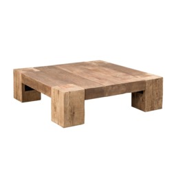 Timothy Oulton English Beam Coffee Table 140x140cm, Neutral Wood - Barker & Stonehouse - thumbnail 5