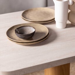 Harbour Dining Corner Set Left, Neutral Stone Effect - Barker & Stonehouse - thumbnail 4