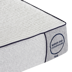 Nia Single Size Mattress 90x190cm, White Fabric - Barker & Stonehouse - thumbnail 3