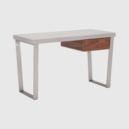 Halmstad Office Desk, Grey Concrete Effect - Barker & Stonehouse - thumbnail 1